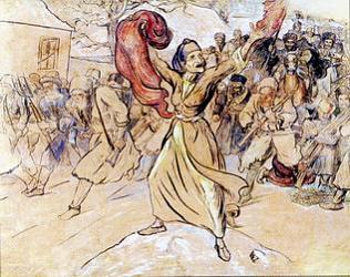 История Дигоры. Глава 8 § 1, Героическая борьба трудящихся селения христиановского против деникинской «добровольческой» армии и ее кровавого режима.